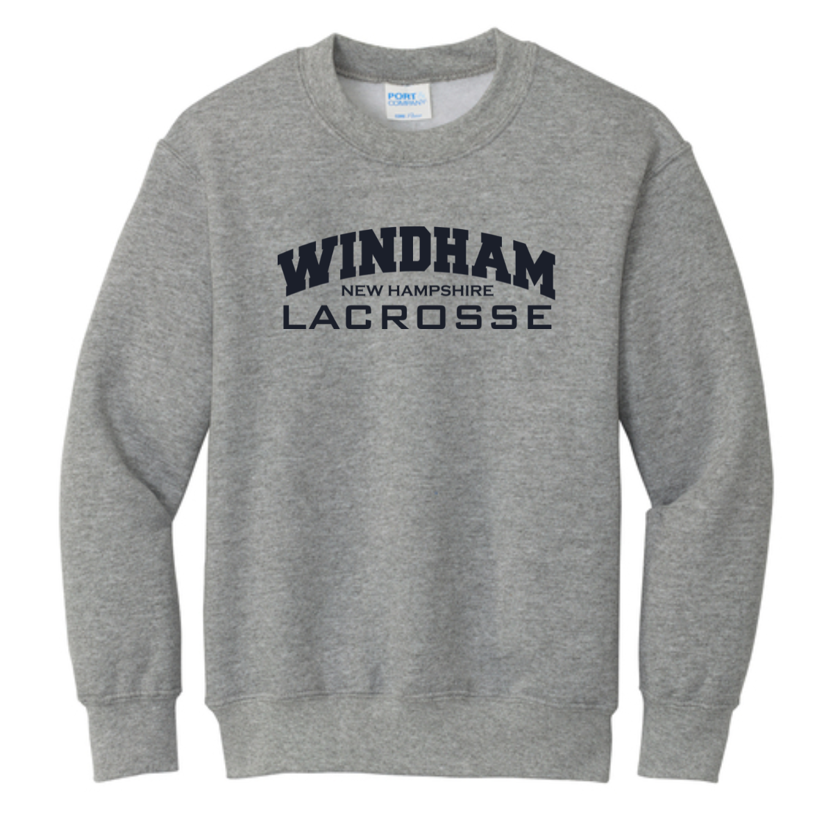 Youth Windham Lacrosse Port & Company Crewneck SweatShirt