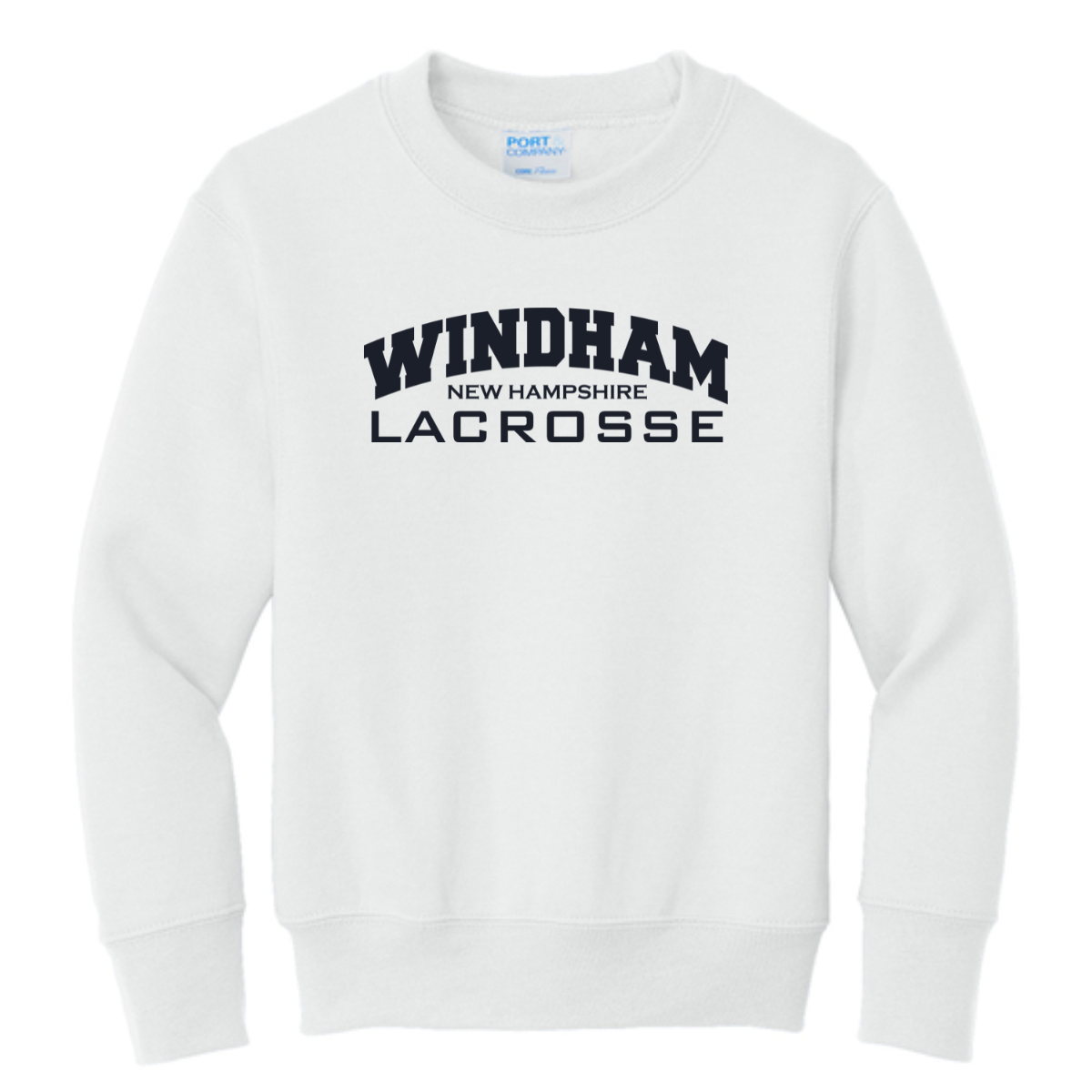 Youth Windham Lacrosse Port & Company Crewneck SweatShirt