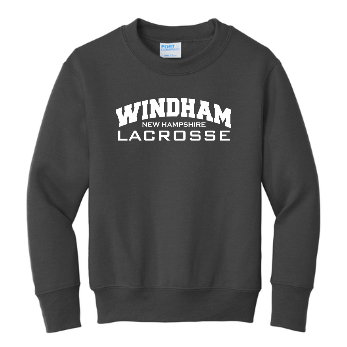 Youth Windham Lacrosse Port & Company Crewneck SweatShirt