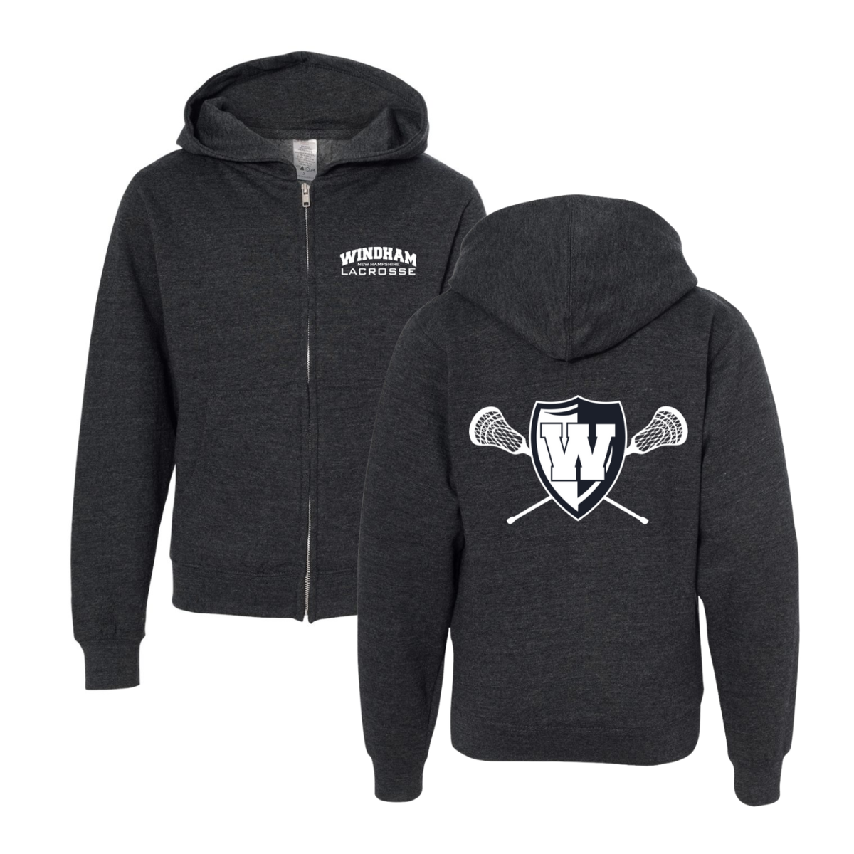 Youth Windham Lacrosse ITC Midweight Full-Zip Hoodie