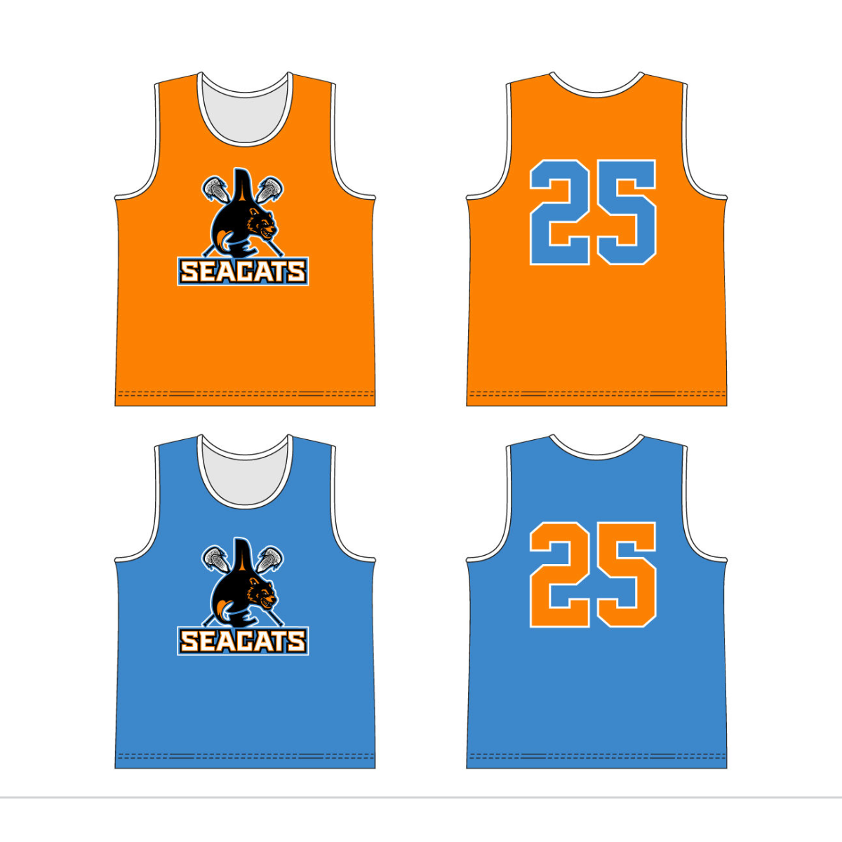 Seacats Reversible Pinnie