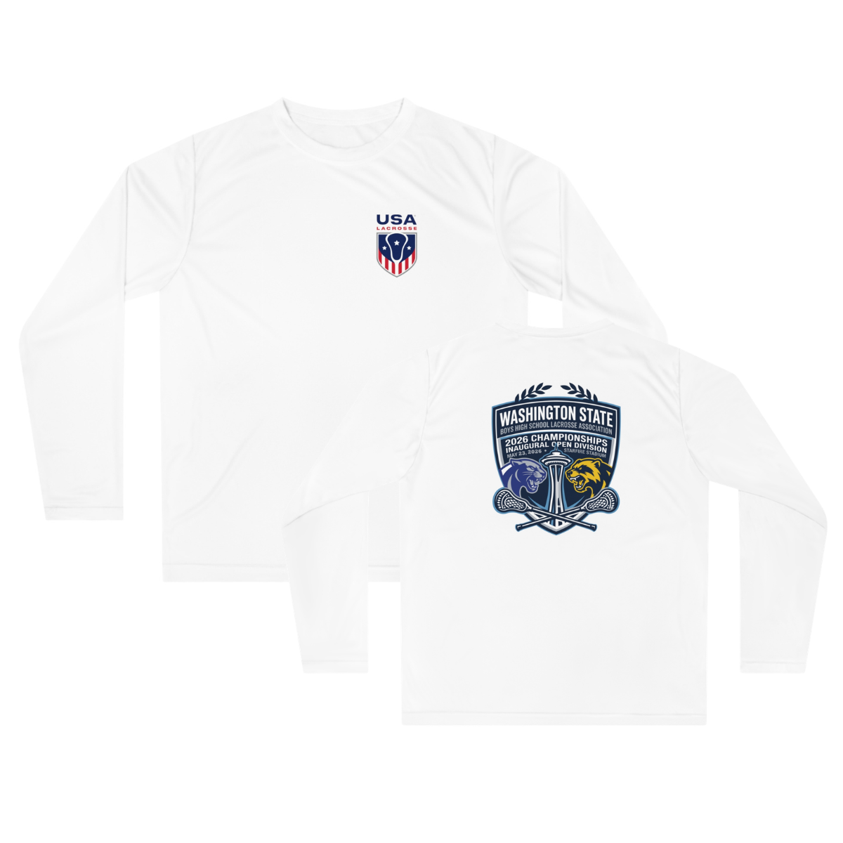 Adult Bellevue Lacrosse Team 365 Long Sleeve Shirt