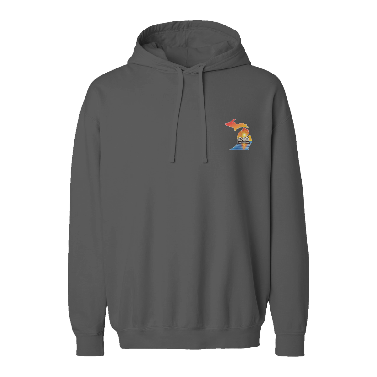 Adult 248 Lacrosse Comfort Colors Lightweight Hoodie
