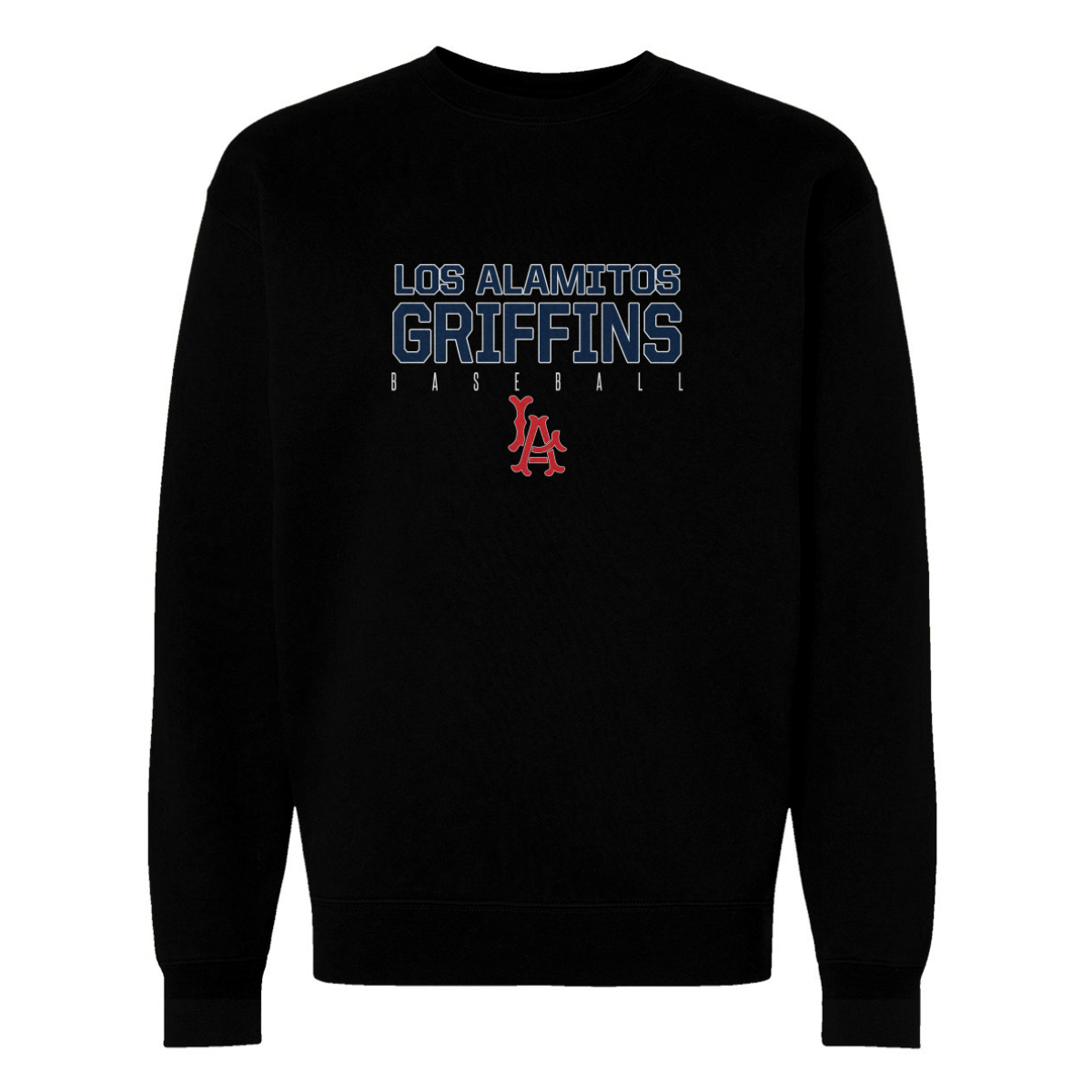 Adult Los Alamitos Baseball Heavyweight Crewneck Sweatshirt