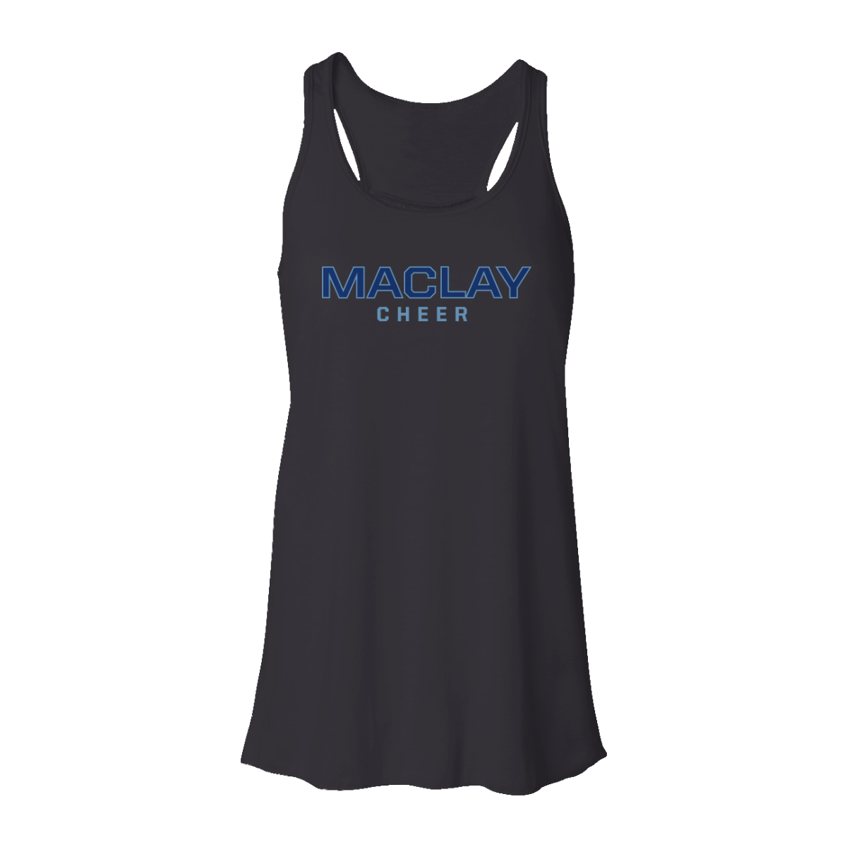 Women's Maclay Cheer Bella + Canvas Flowy Racerback Tank