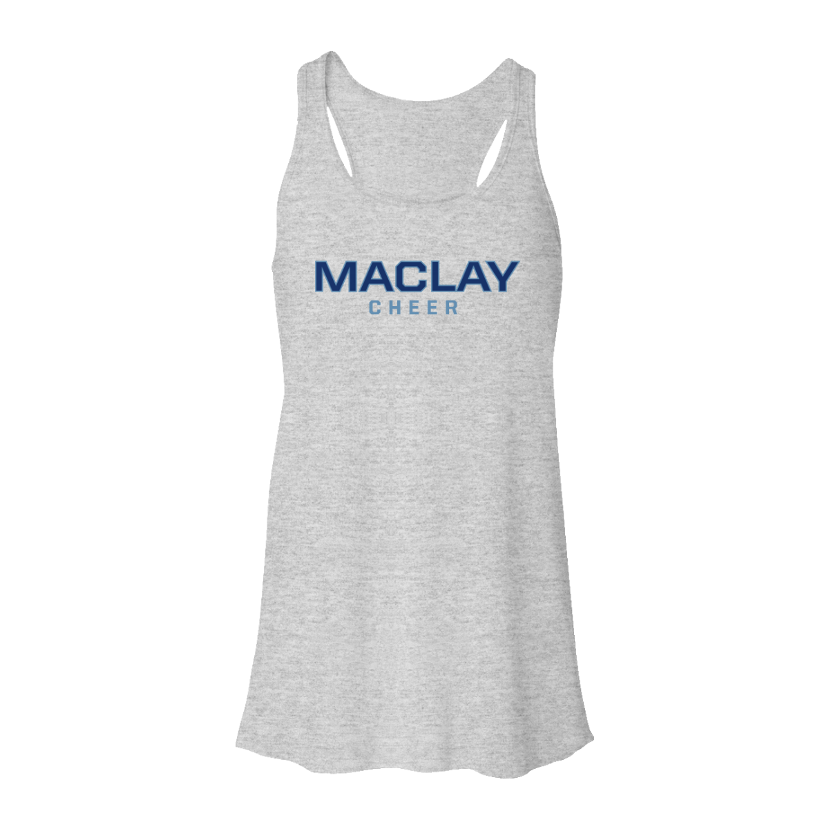Women's Maclay Cheer Bella + Canvas Flowy Racerback Tank