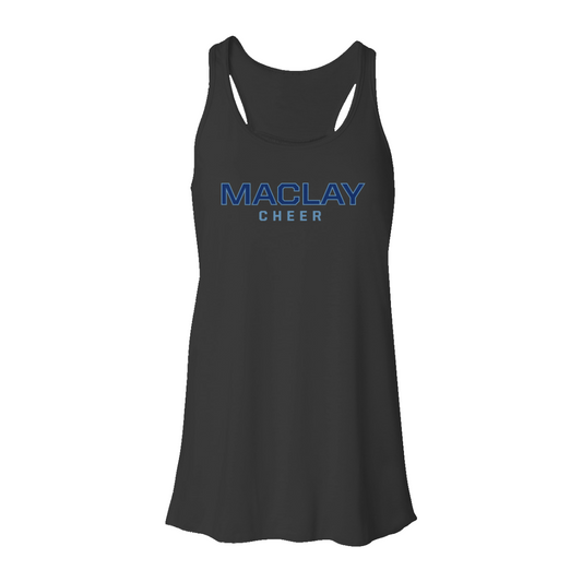 Women's Maclay Cheer Bella + Canvas Flowy Racerback Tank