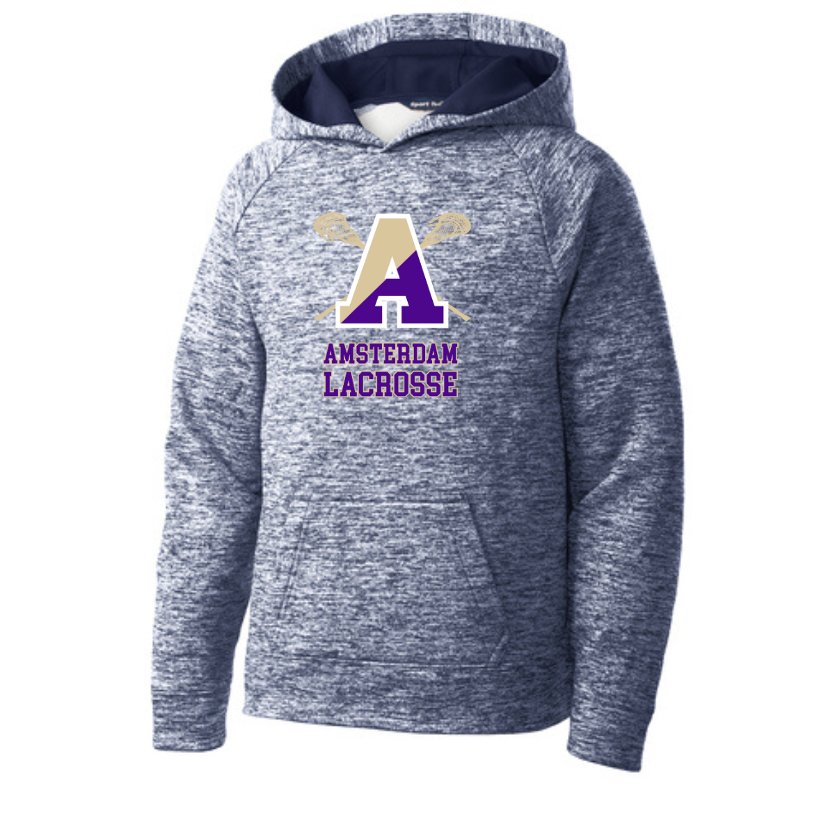 Youth Amsterdam Lacrosse Sport-Tek Electric Heather Hoodie
