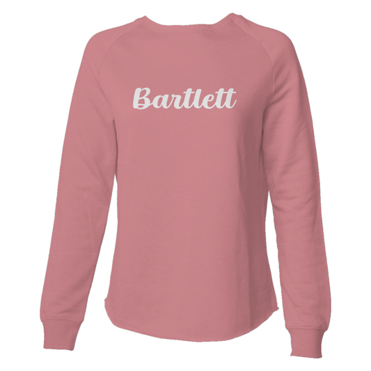 Women's Bartlett HS Lacrosse Wave Wash Crewneck Sweatshirt