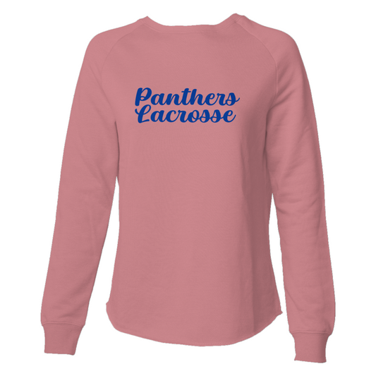 Women's Bartlett HS Lacrosse Wave Wash Crewneck Sweatshirt