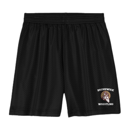 Youth Brunswick Wrestling Sport-Tek Mesh Short