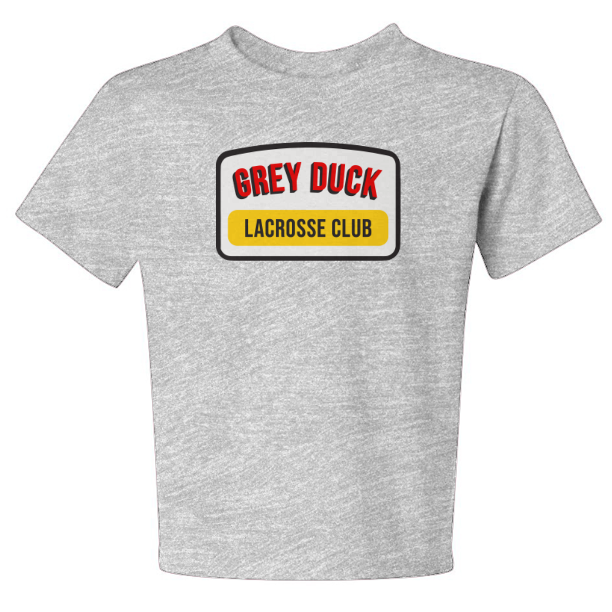Youth Grey Duck Lacrosse Jerzees Dri-Power Blend T-Shirt
