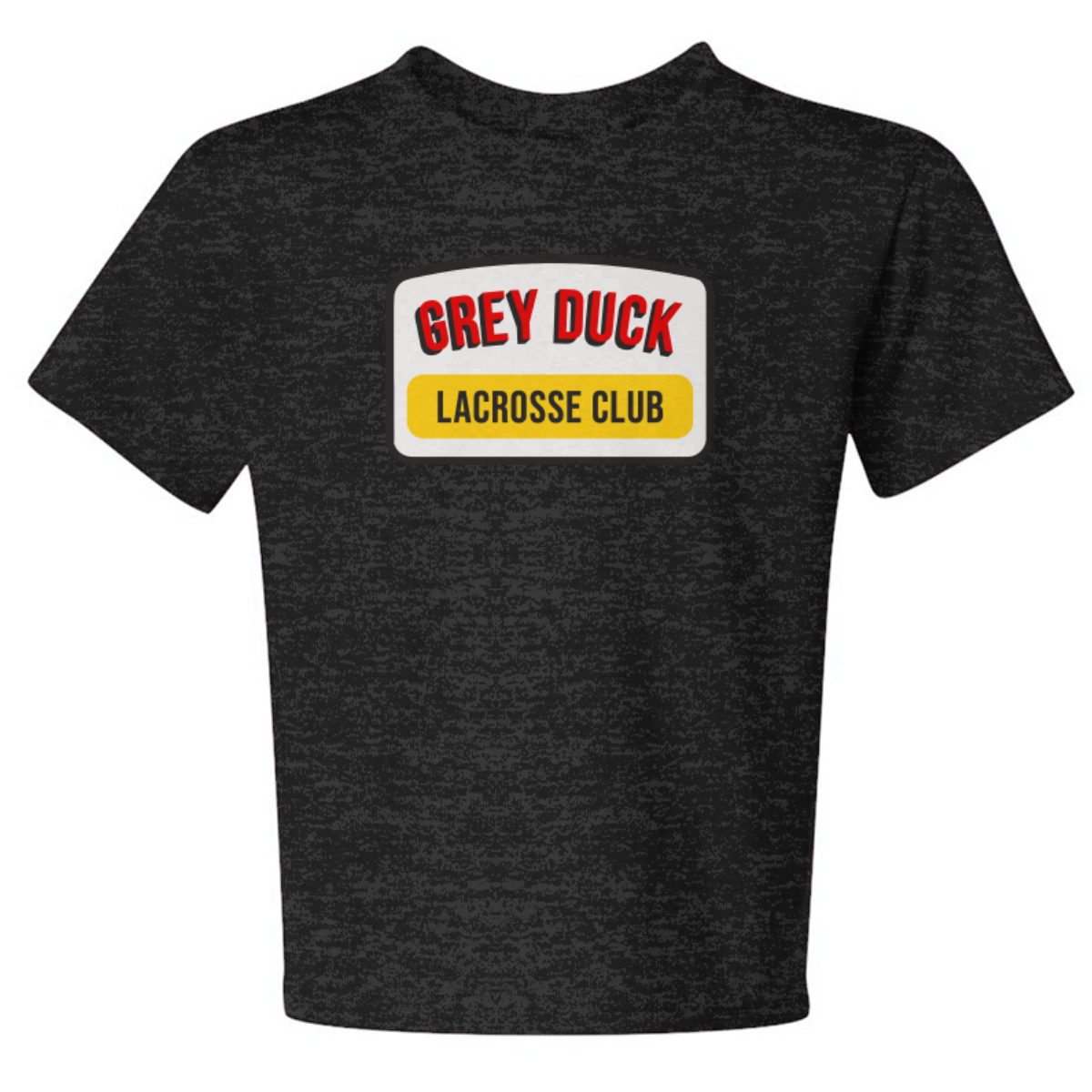 Youth Grey Duck Lacrosse Jerzees Dri-Power Blend T-Shirt