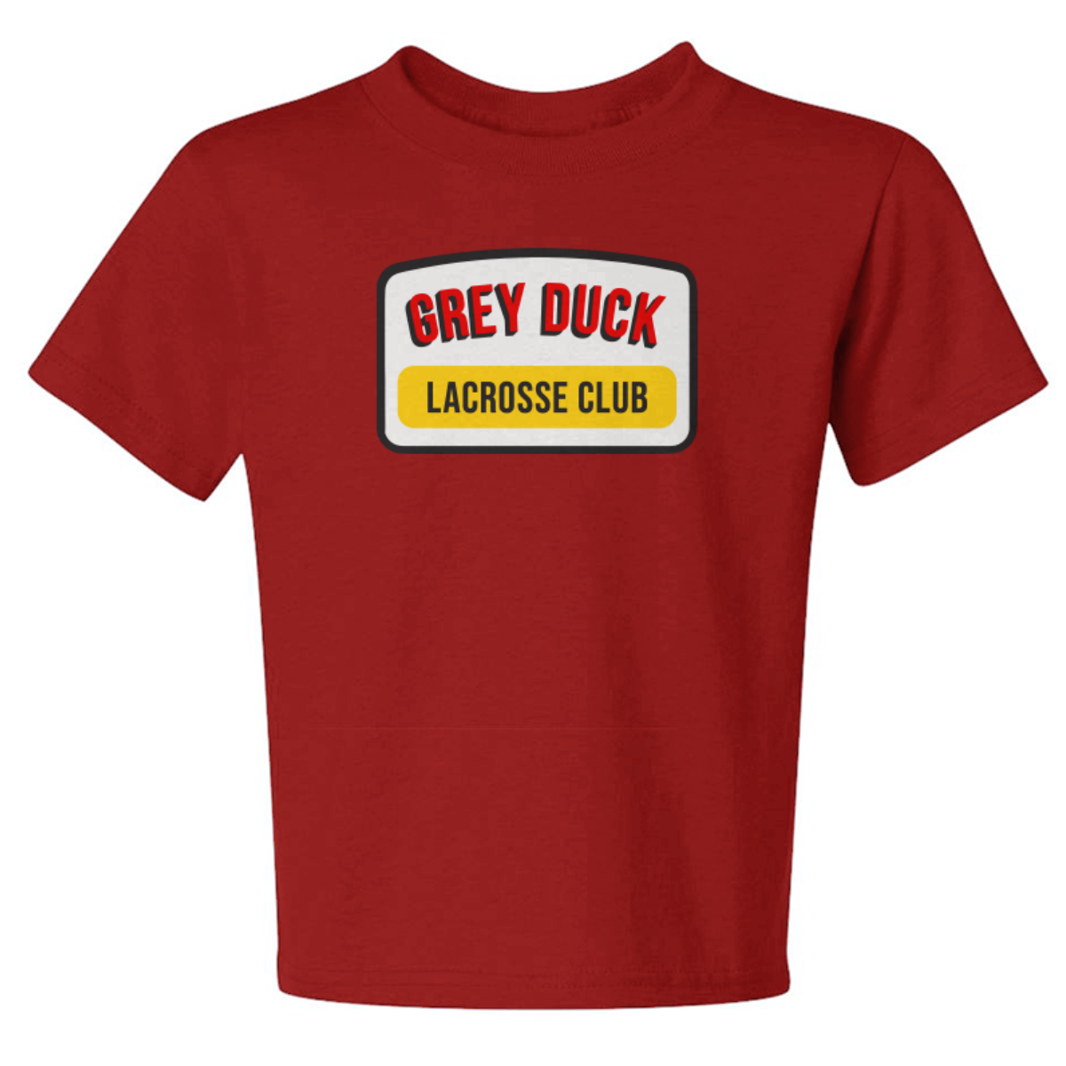 Youth Grey Duck Lacrosse Jerzees Dri-Power Blend T-Shirt