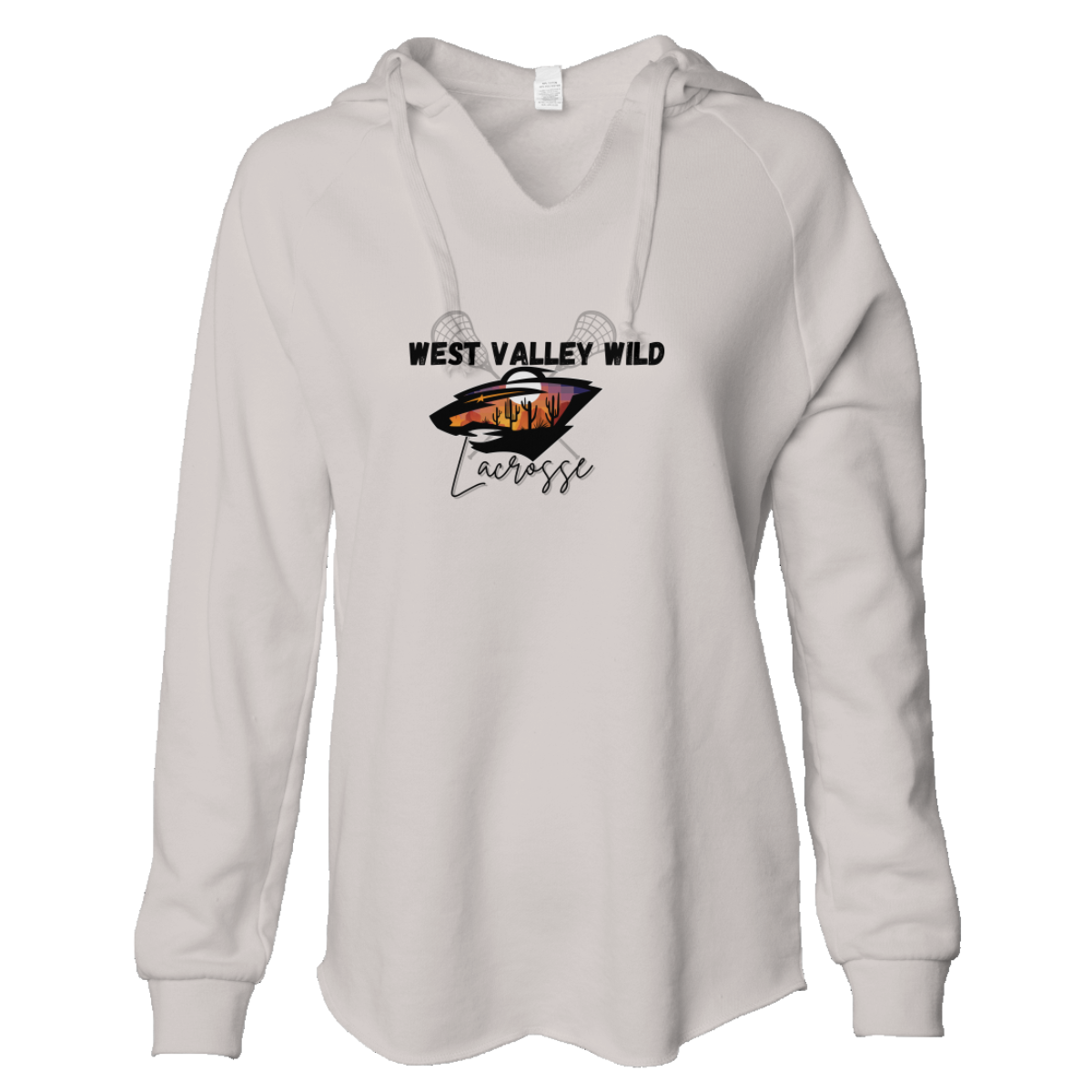 Women's WVW Lacrosse Lightweight Wash Hoodie