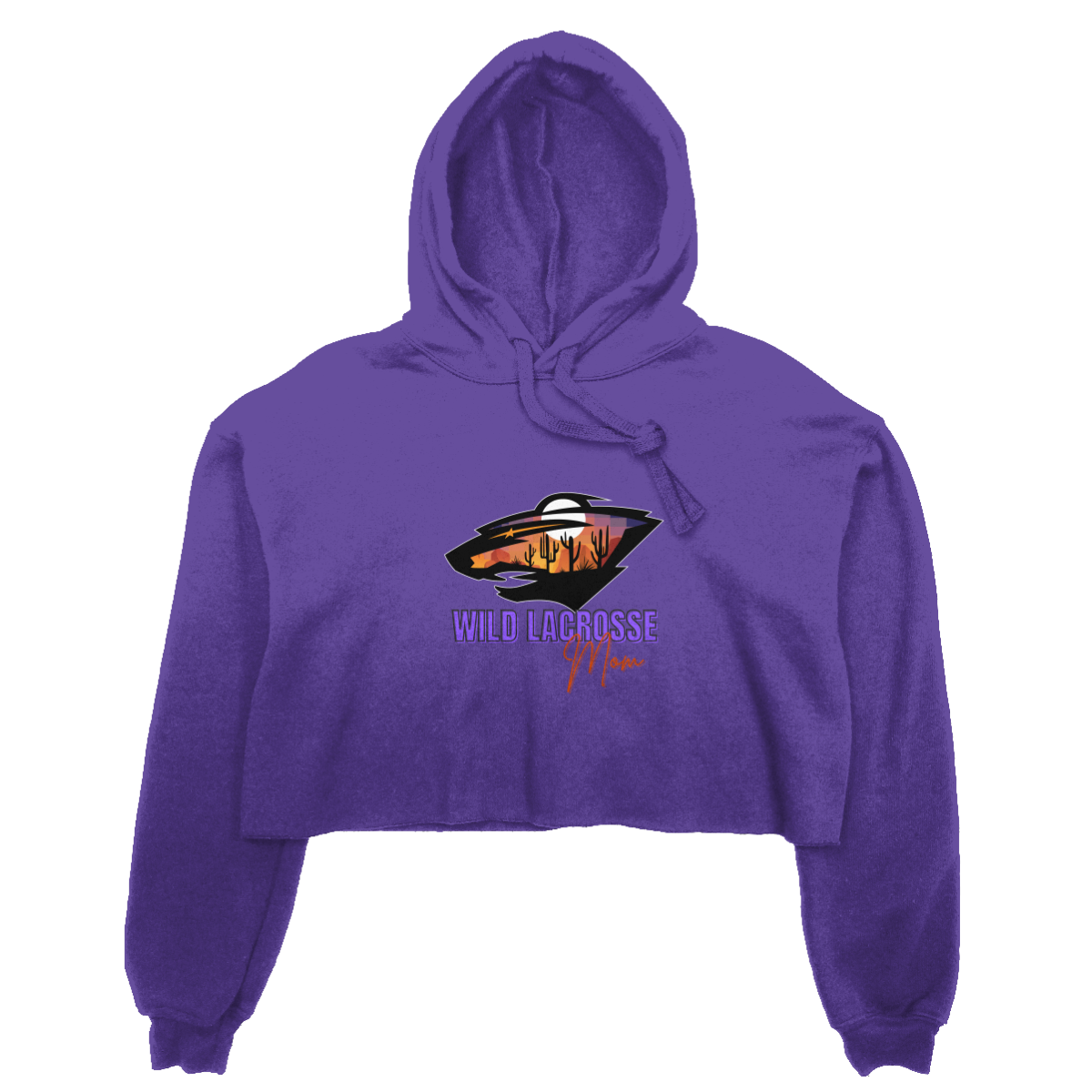 Women's WVW Lacrosse Bella + Canvas Cropped Hoodie