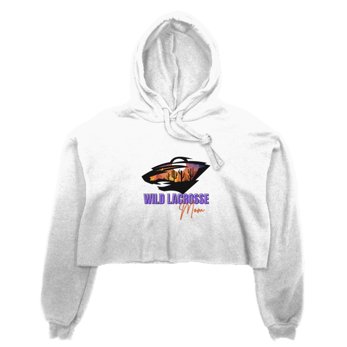 Women's WVW Lacrosse Bella + Canvas Cropped Hoodie