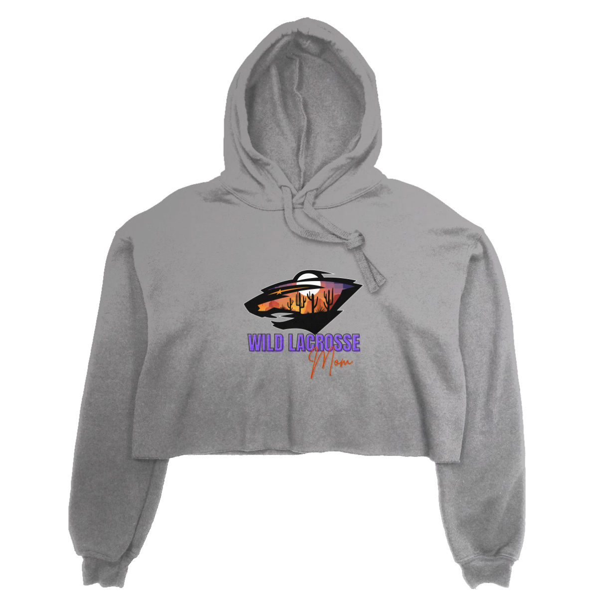 Women's WVW Lacrosse Bella + Canvas Cropped Hoodie