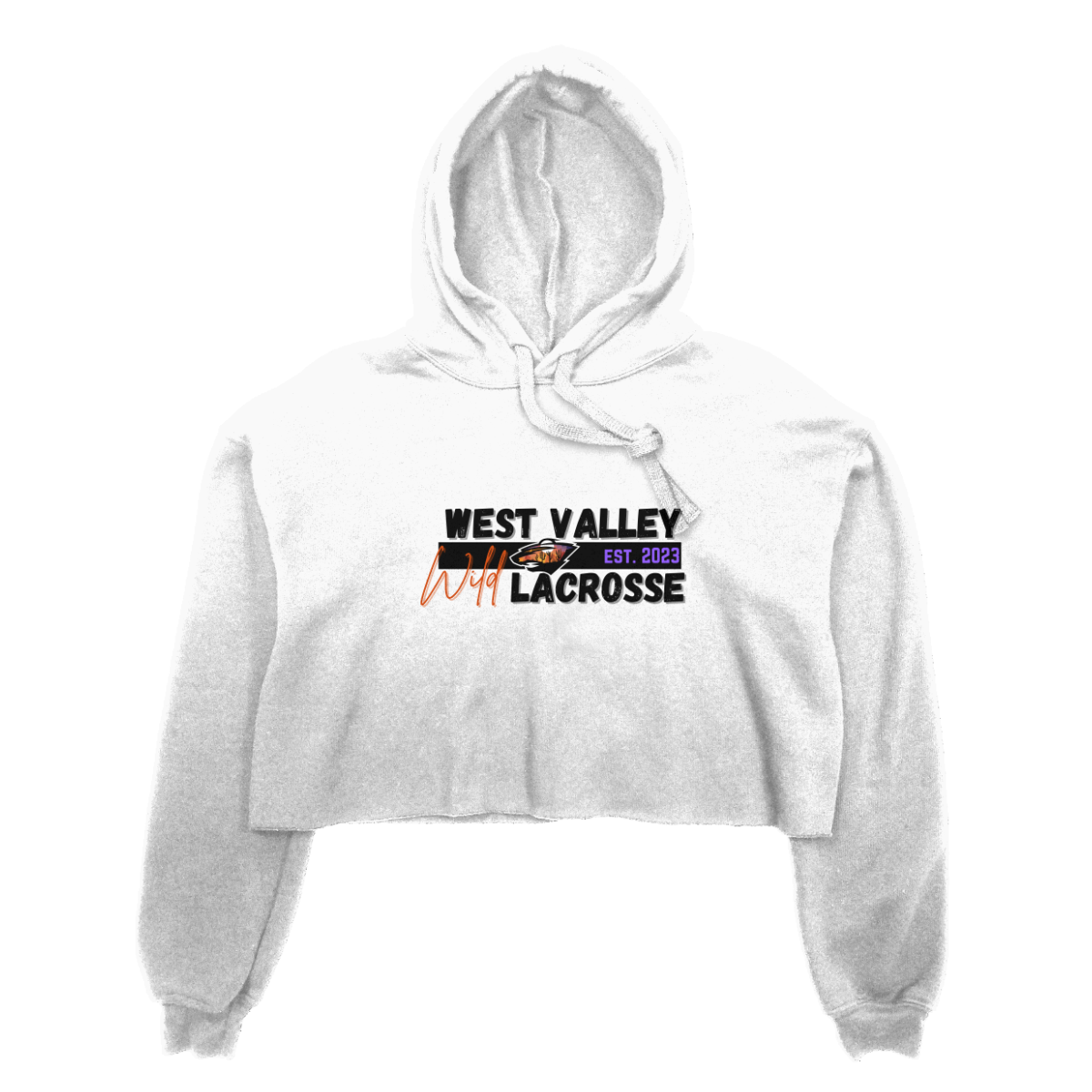 Women's WVW Lacrosse Bella + Canvas Cropped Hoodie