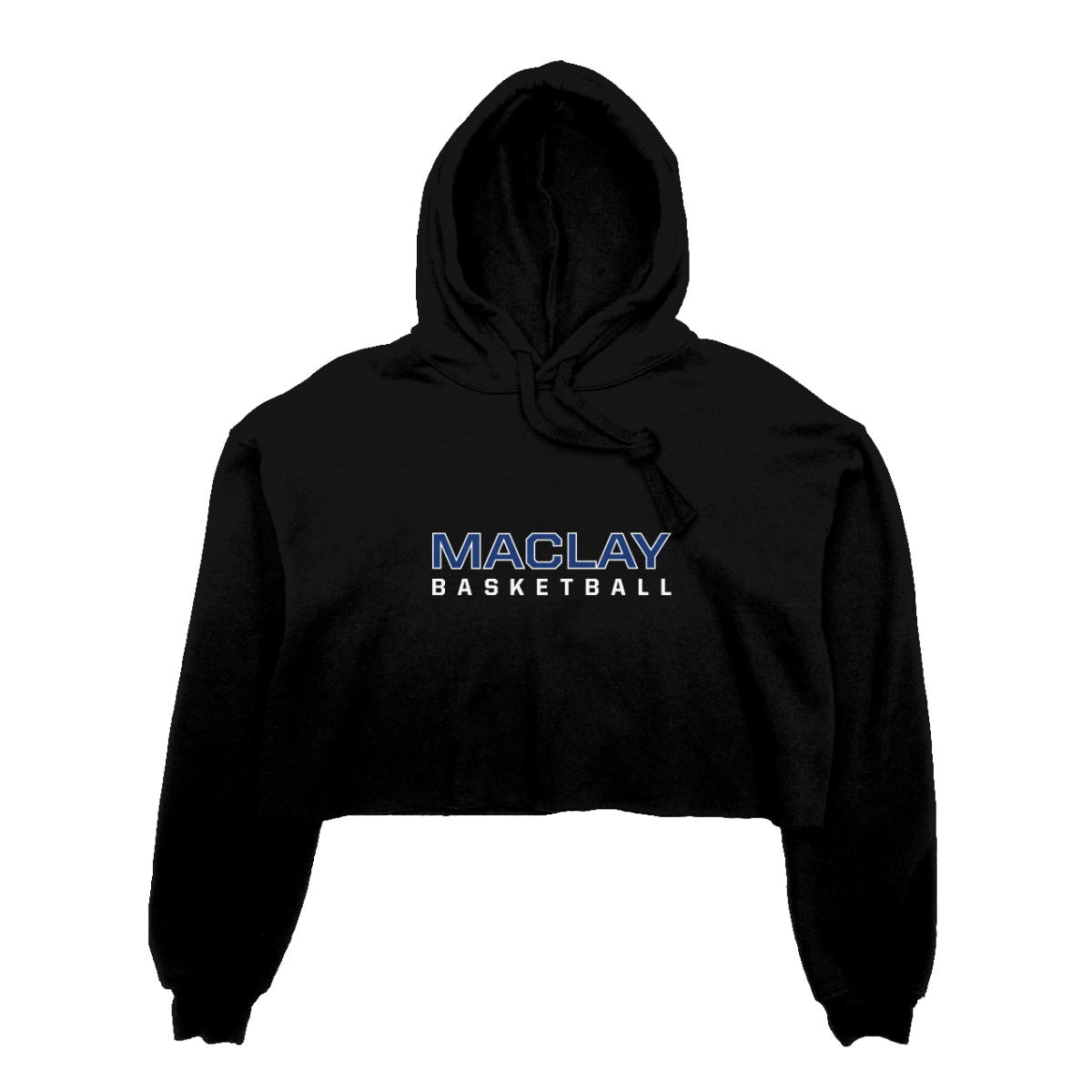 Women's Maclay Basketball Bella + Canvas Cropped Hoodie