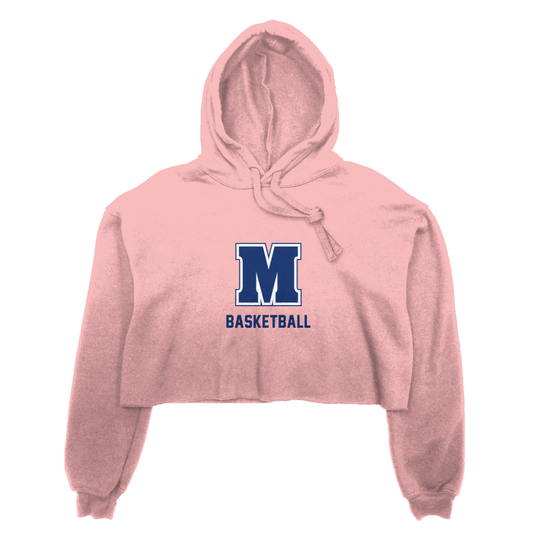 Women's Maclay Basketball Bella + Canvas Cropped Hoodie
