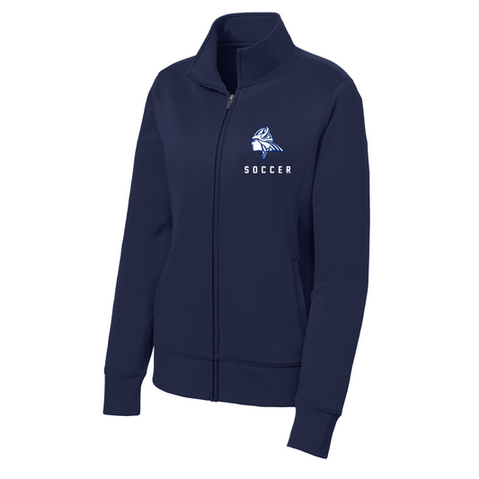 Women's Maclay Soccer Sport-Tek Fleece Full-Zip Jacket