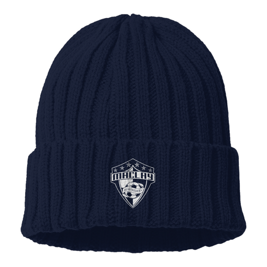 Maclay Soccer Cable Knit Cuffed Beanie
