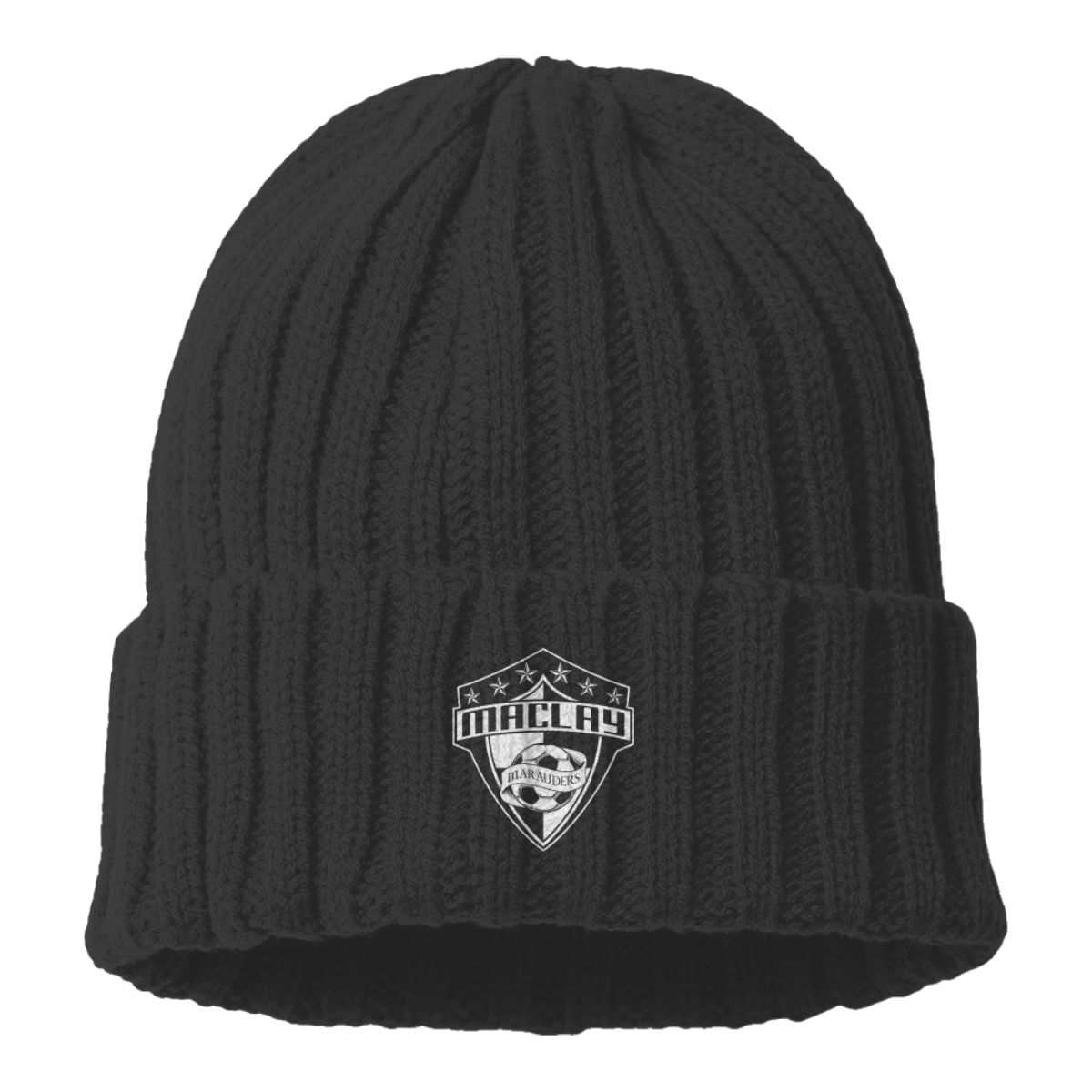 Maclay Soccer Cable Knit Cuffed Beanie