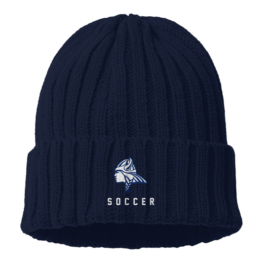 Maclay Soccer Cable Knit Cuffed Beanie