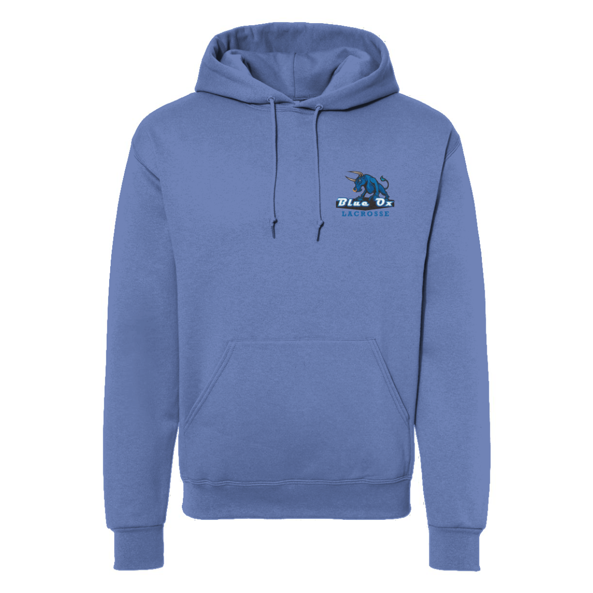 Adult Blue Ox Lacrosse Jerzees Nublend Hoodie