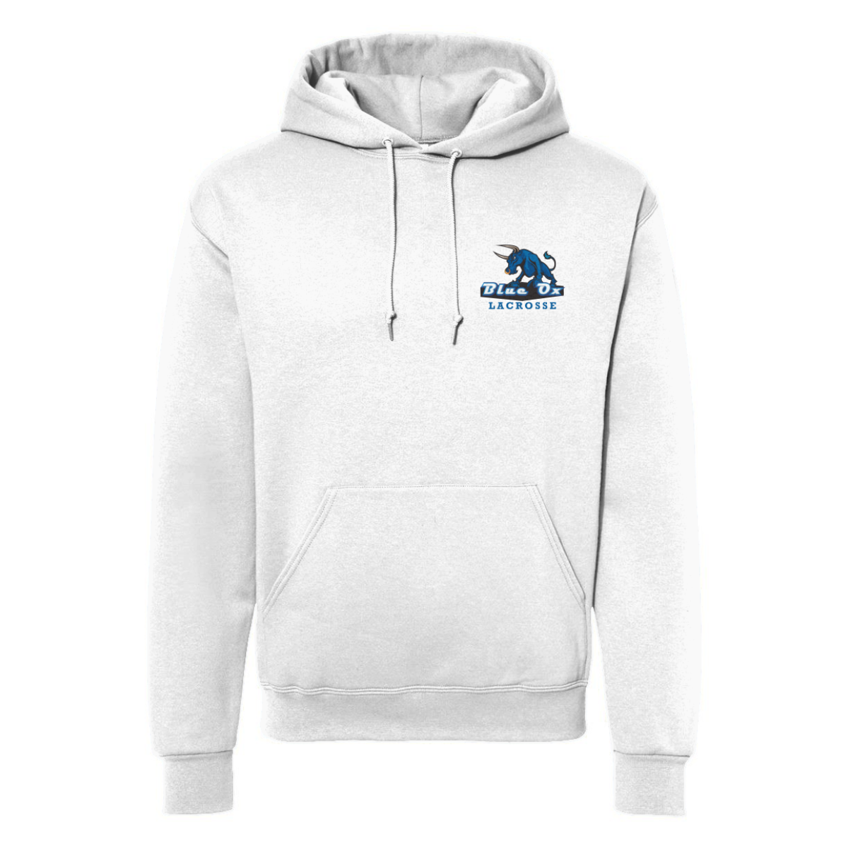 Adult Blue Ox Lacrosse Jerzees Nublend Hoodie