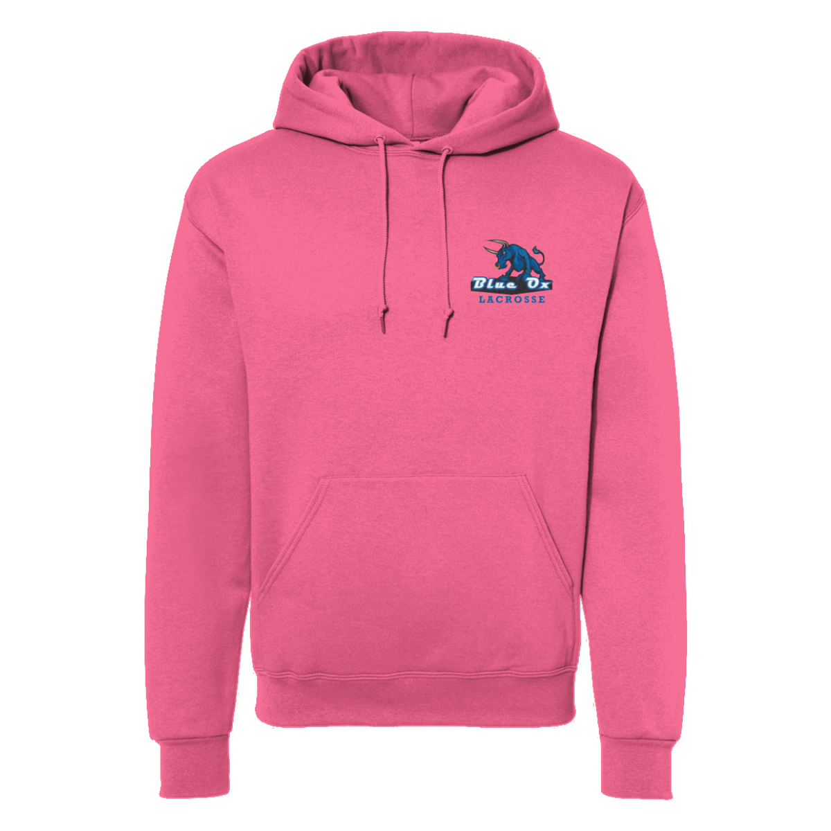 Adult Blue Ox Lacrosse Jerzees Nublend Hoodie