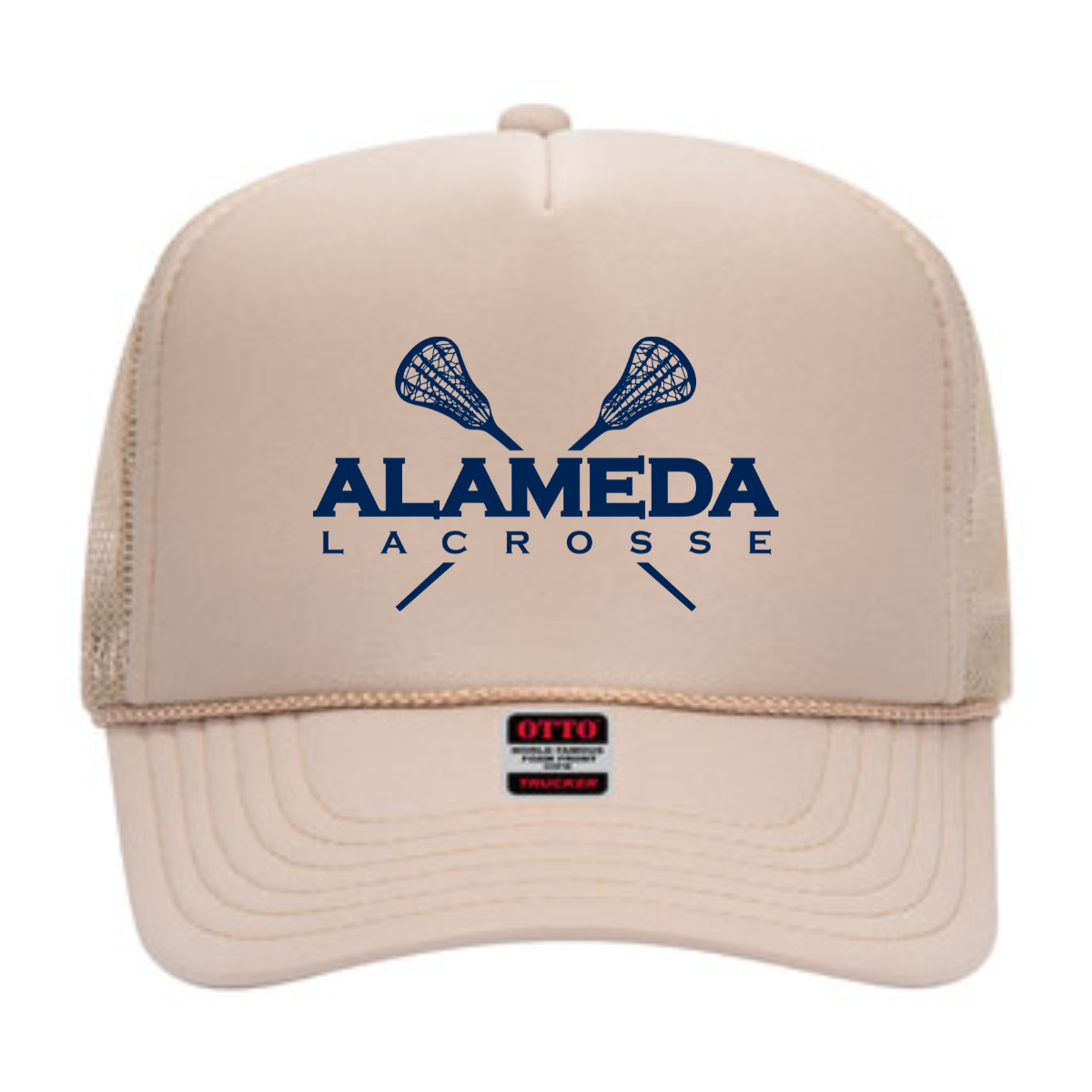 Alameda Attack Otto 5-Panel Crown Mesh Back Trucker Hat