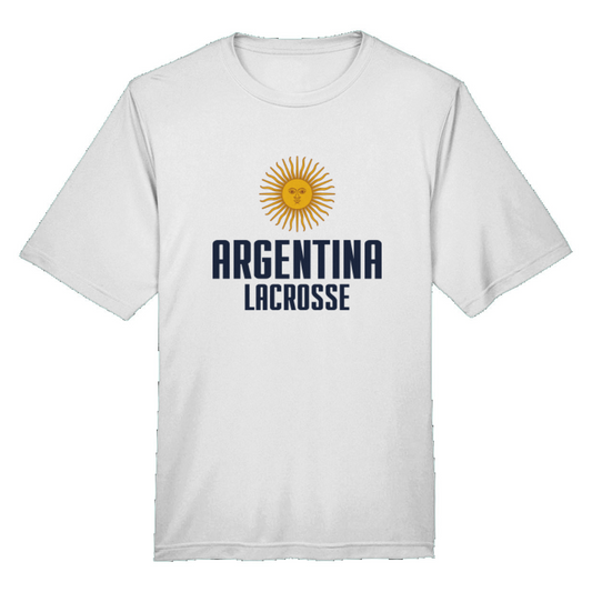 Adult Argentina Lacrosse Team 365 Zone Performance T-Shirt