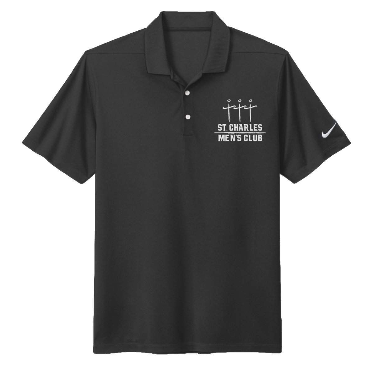 Adult St. Charles Club Nike Dri-FIT Micro Pique 2.0 Polo
