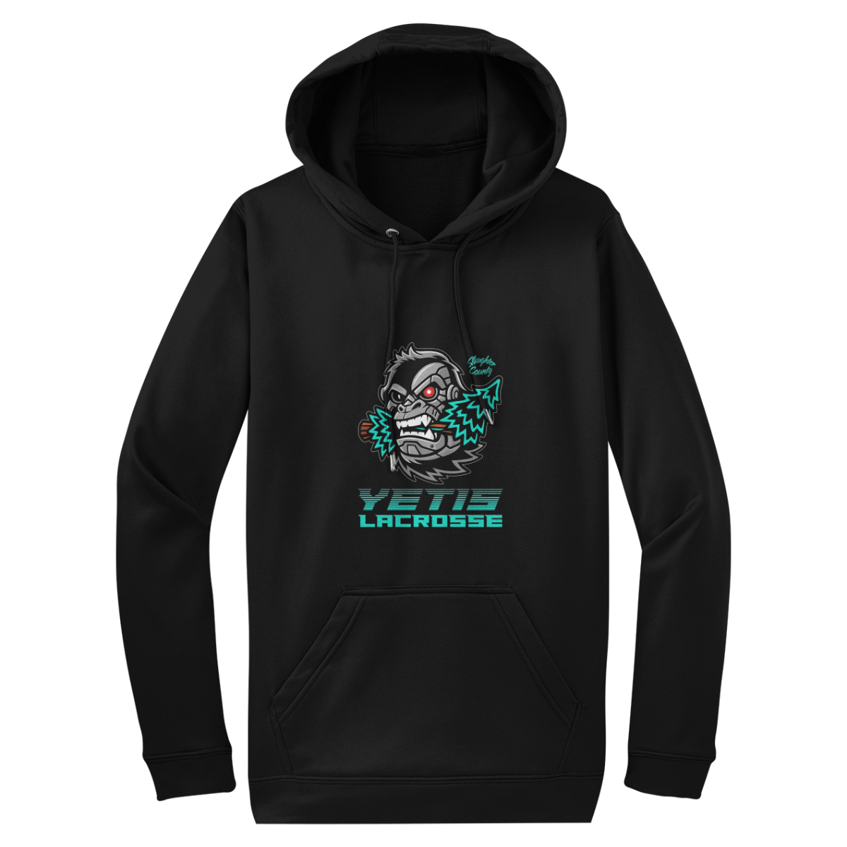 Adult Slaughter County Yetis Lacrosse Sport-Tek Sport-Wick Fleece Hoodie
