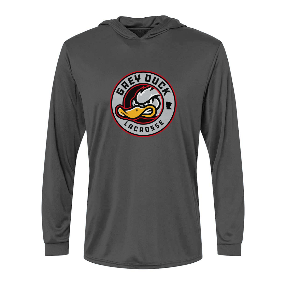 Adult Grey Duck Lacrosse Paragon Bahama Sun Hoodie