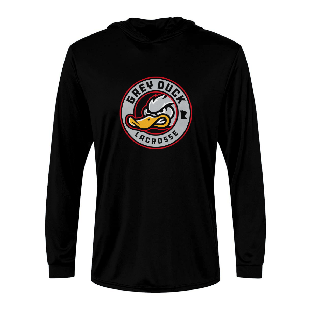 Adult Grey Duck Lacrosse Paragon Bahama Sun Hoodie