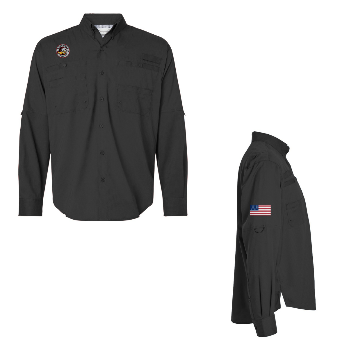Adult Grey Duck Lacrosse Paragon Performance Fishing Shirt