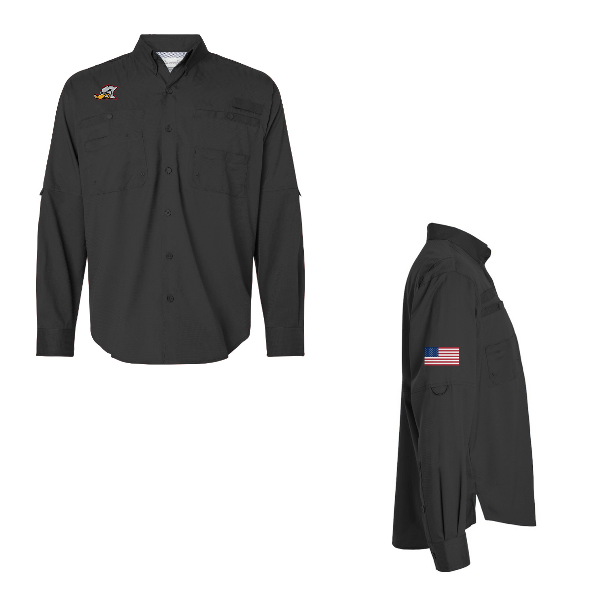 Adult Grey Duck Lacrosse Paragon Performance Fishing Shirt