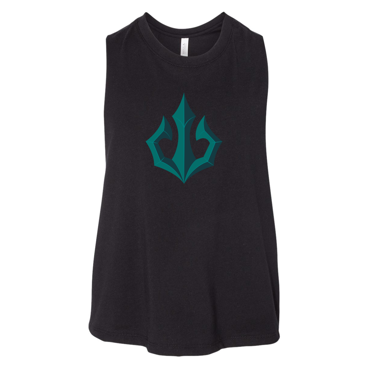 Women's Tacoma Triton Bella + Canvas Racerback Cropped Tank