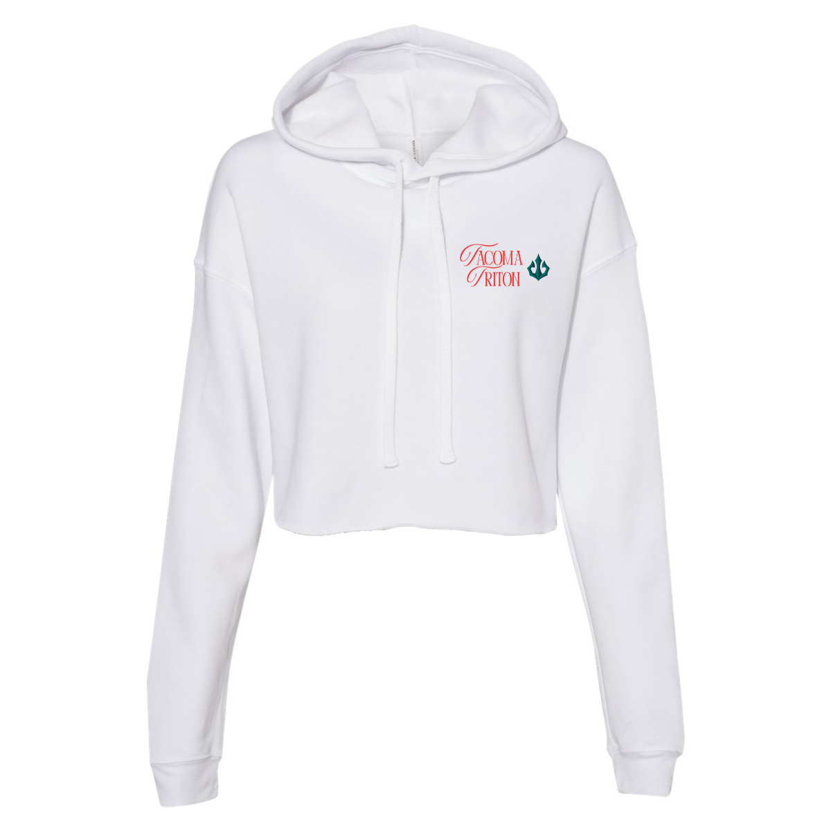 Women's Tacoma Triton Bella + Canvas Cropped Hoodie