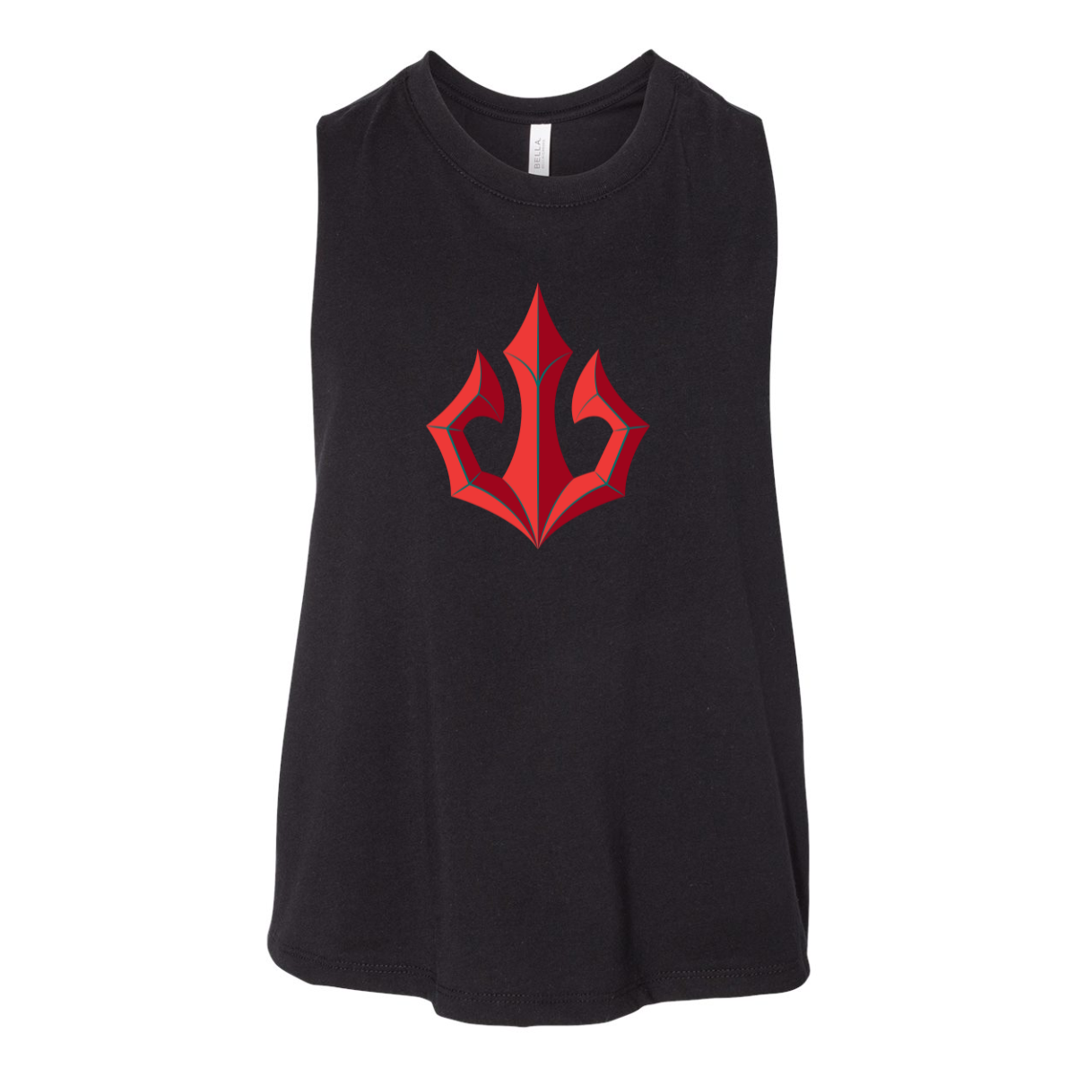 Women's Tacoma Triton Bella + Canvas Racerback Cropped Tank