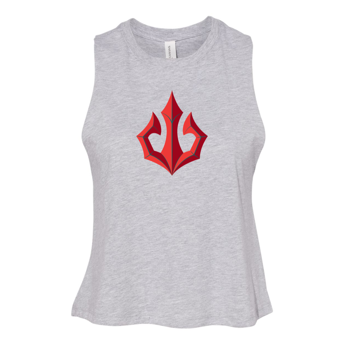 Women's Tacoma Triton Bella + Canvas Racerback Cropped Tank