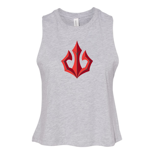 Women's Tacoma Triton Bella + Canvas Racerback Cropped Tank