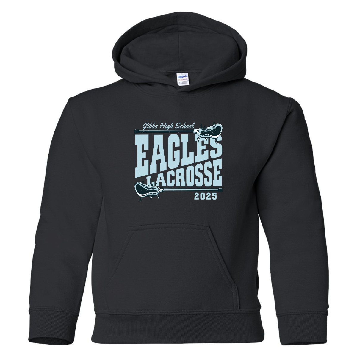 Youth Gibbs Lacrosse Gildan Hoodie