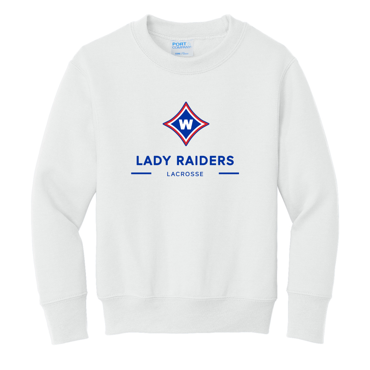 Youth Walton Girls Lacrosse Port & Company Crewneck Sweatshirt