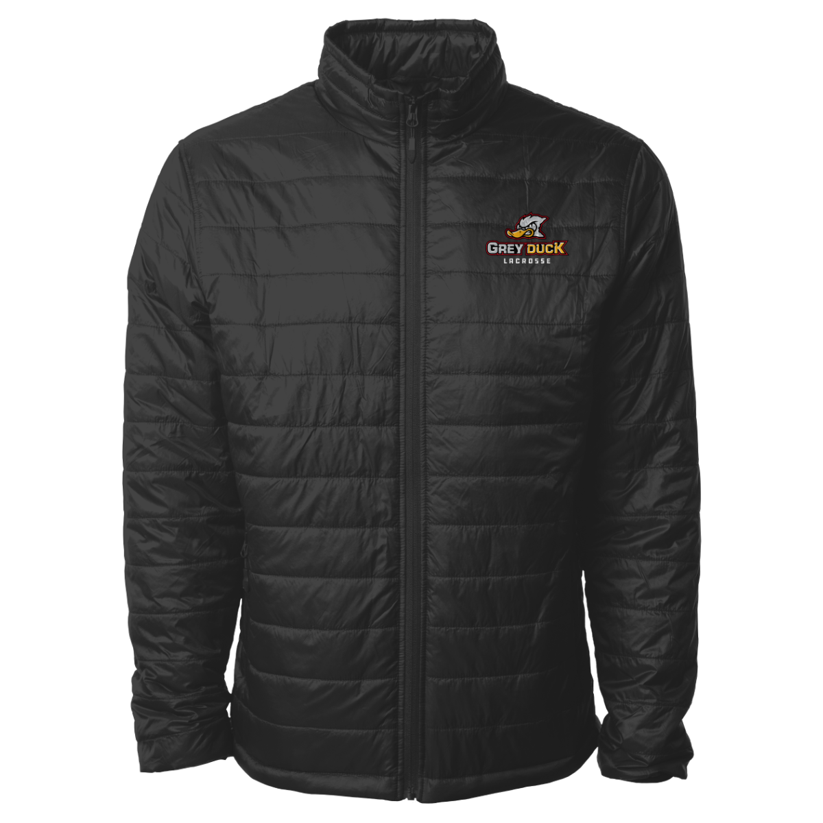 Adult Grey Duck Lacrosse ITC Puffer Jacket