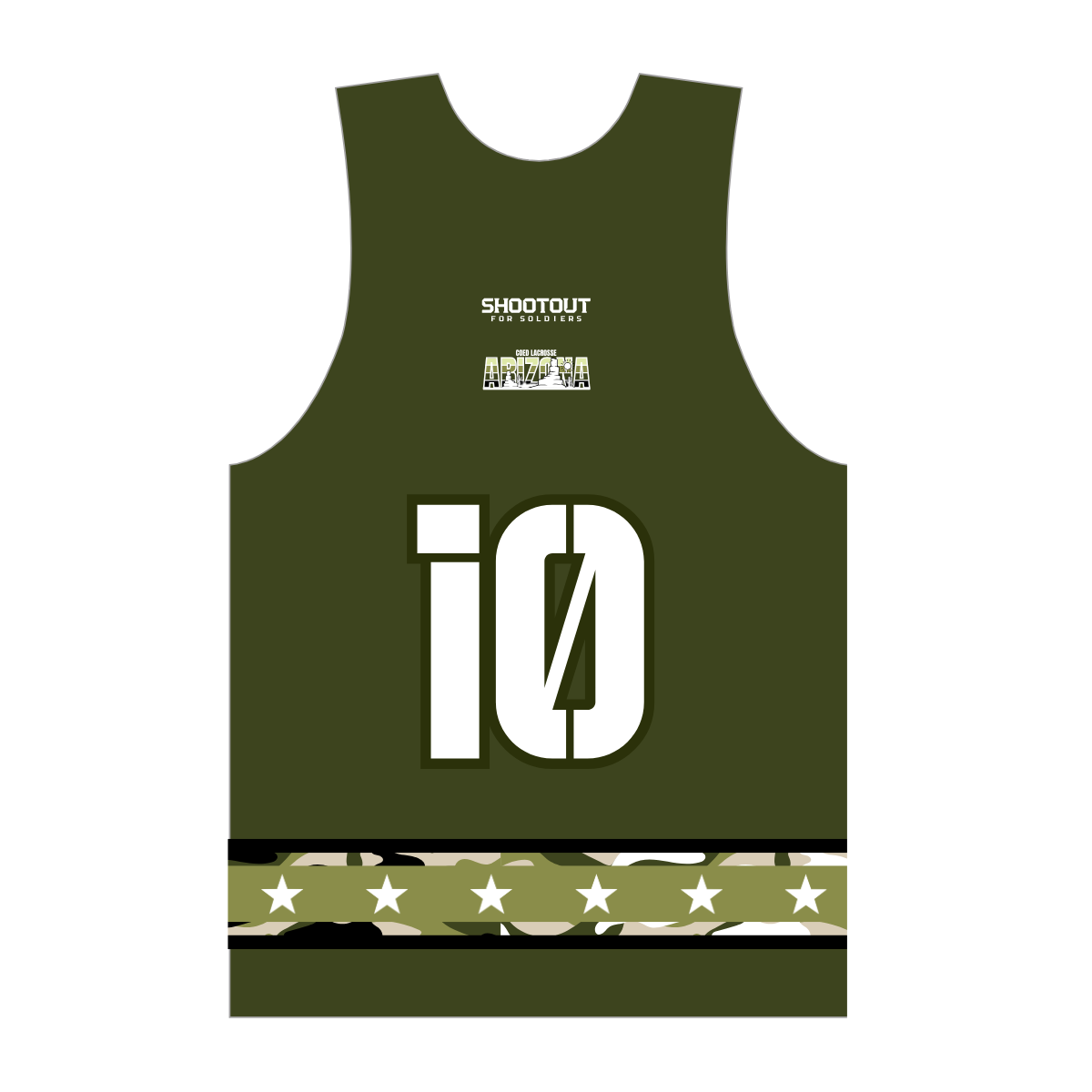 Coed Lacrosse Reversible Performance Pinnie - Shootout for Soldiers