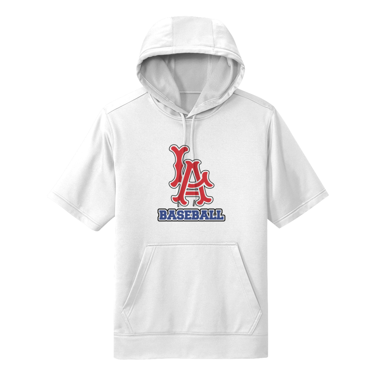 Adult LA Baseball Sport-Tek Sport-Wick Fleece SS Hoodie